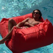 fauteuil gonflable - rouge - sitin pool